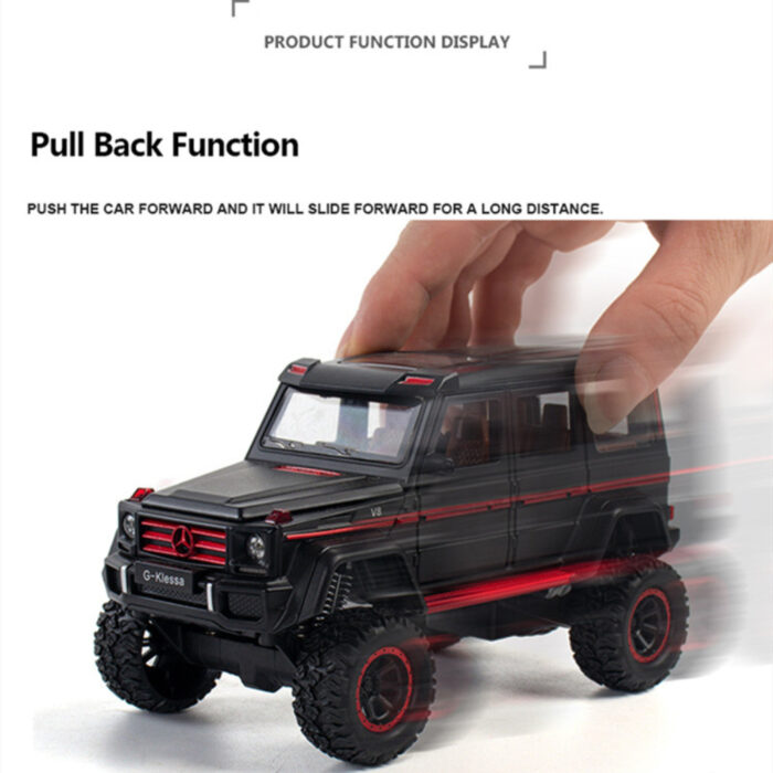Mercedes Benz G500 Diecast Alloy Off-Road SUV Simulation Model Vehicle With Dynamic Music And Light - Image 7