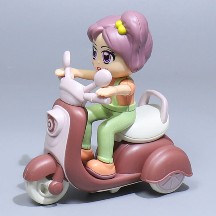 Cartoon Mini Interia Function Funny Motorbike Toy With 360 Degree Rotation Turn Up Function - Image 7