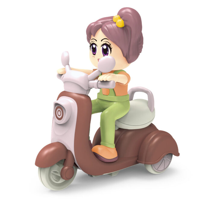 Cartoon Mini Interia Function Funny Motorbike Toy With 360 Degree Rotation Turn Up Function - Image 9