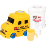 Mini Cute School Bus Water Dispenser Drinking Fountain Toy For Kids - Image 9