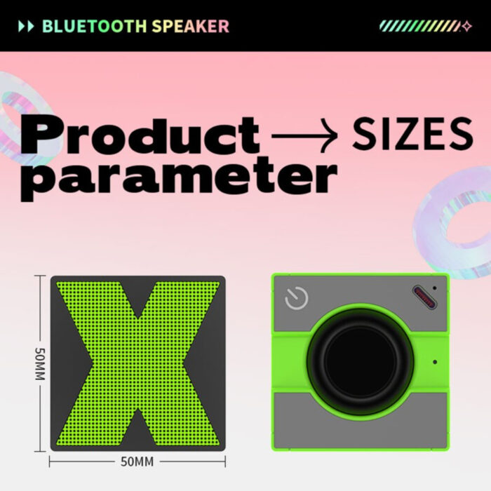 X1 Compact And Portable Wireless Tws Bluetooth Speakers Mini Portable USB Speaker - Image 9