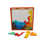 Cute 3D Colorful 16Pcs Animal Theme Wooden Puzzle For Kids - Image 3
