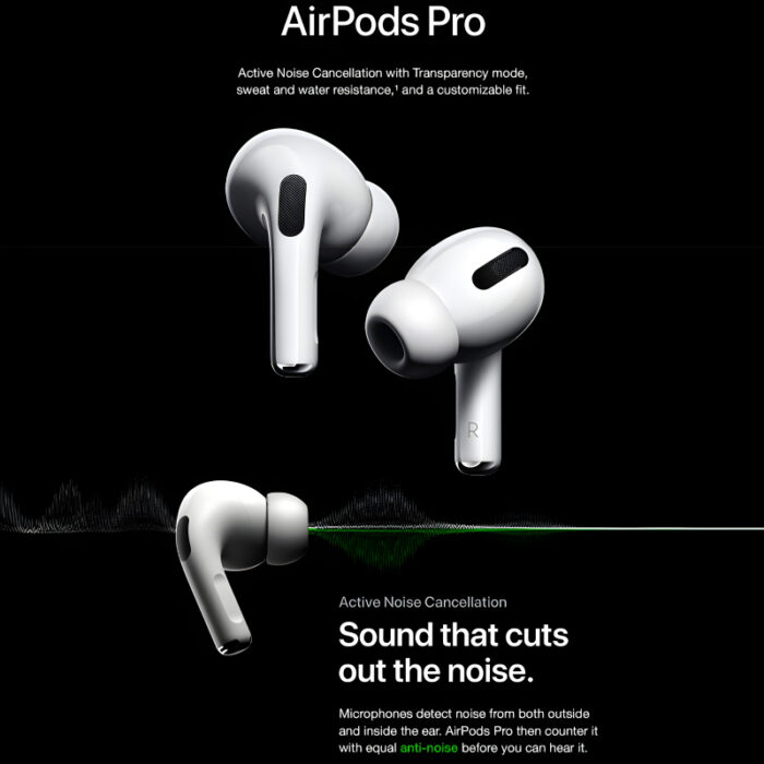 AAA Quality Airpods Pro A2083 A2084 A2190 With Megasafe Wireless Charging Case - Image 2