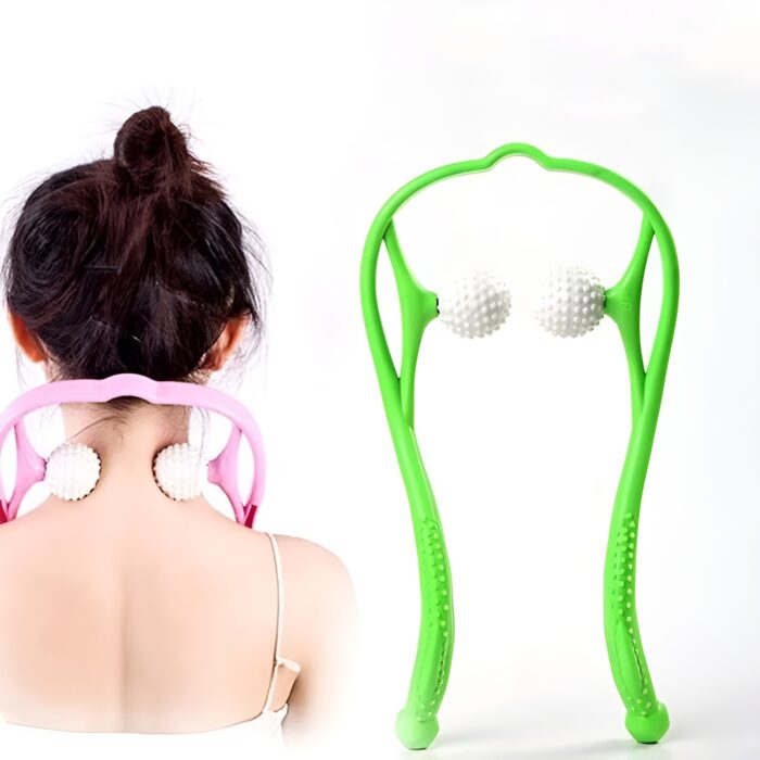 Manual Neck Massager For Cervical pain, deep Tissue | Handheld Massager Tool for Legs Waist Neck and Shoulder (Random color) - Image 8