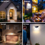 100 LEDs Rechargeable Motion Sensor Solar Interaction Waterproof Wall Lamp - Image 20