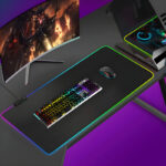 RGB-01 XL Size Soft Microfiber Surface Gaming Mousepad With 14-Color RGB Lighting - Image 9