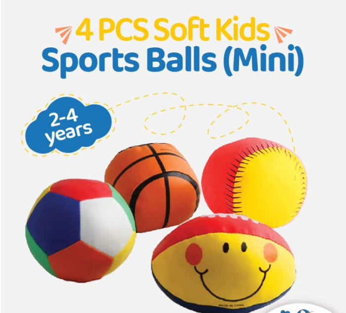 Outdoor-sports-02.jpg (Pack of 4) Speed Power Super Sport Soft Mini Football For kids - Image 1