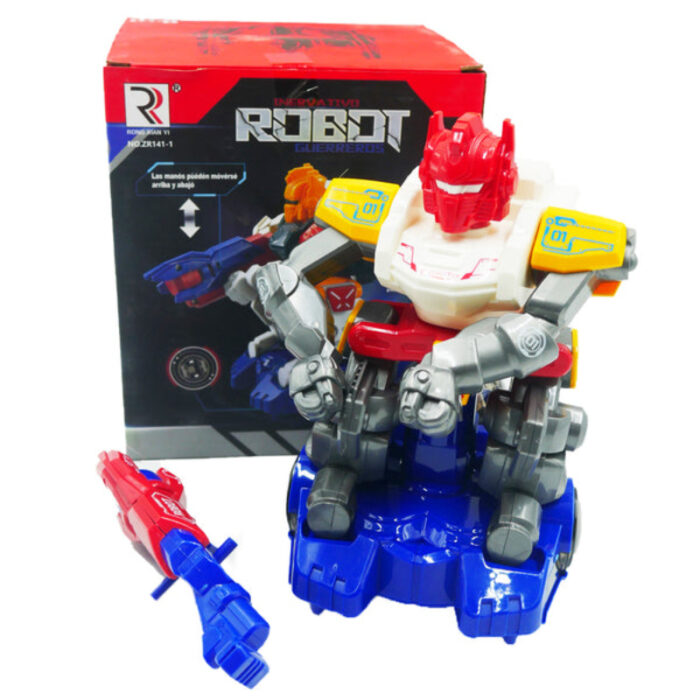 Robot Warrior, Dynamic Twist, Rotate 360, Dynamic music, Stunning Light for Kids - Image 1