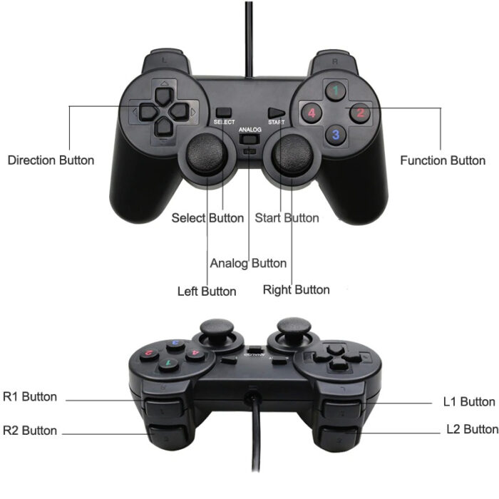 UCOM-704 PC Dual Shock Gaming Joystick Controller Game Pad For PC - Image 2