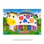 Fun And Educational Cow-Shaped Music Piano Toy with Lights and Sounds - Image 5