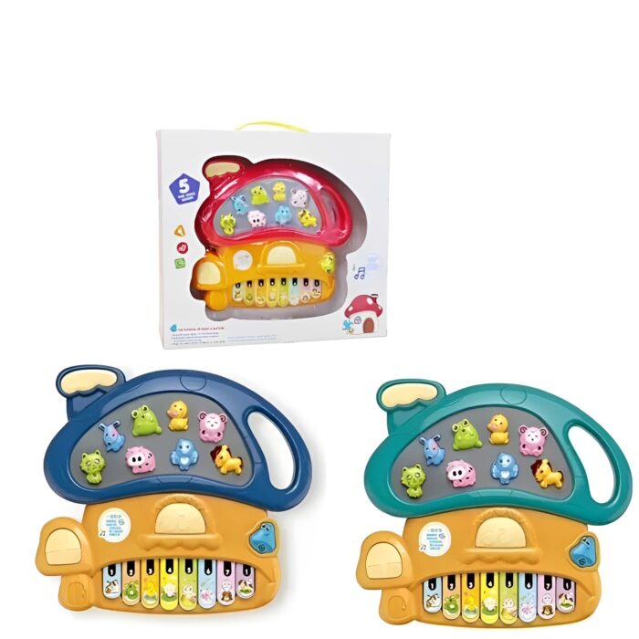 Battery Operated Animal Mushroom Keybaord Piano Toy For Kids - Image 1