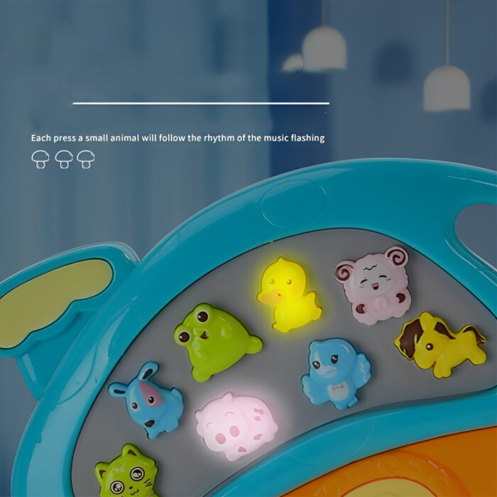 Battery Operated Animal Mushroom Keybaord Piano Toy For Kids - Image 3