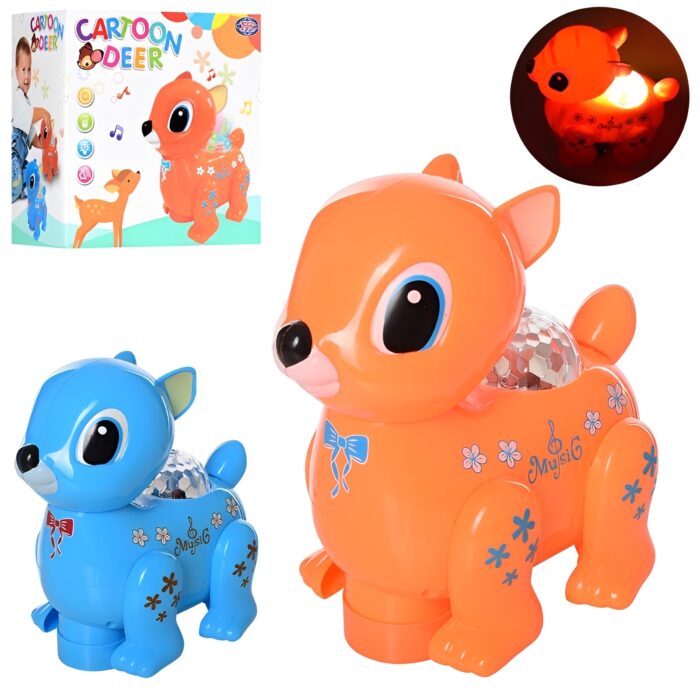Sparkle Adventure Walking Deer Toy With Light And Sound Fun - Image 1