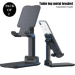 Pack Of 2 Portable Desktop Folding Lifting Bracket Mobile Phone Stand Desk Mounts For Phones - Image 10
