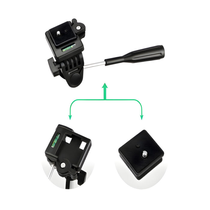 3301 Multi-Functional Professional Lightweight Portable Tripod Stand For Mobile Phones And Cameras - Image 11