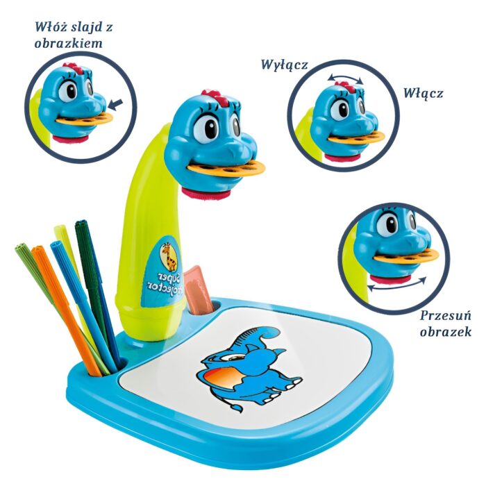 Multifunctional Cute Dinosaur Shaped Drawing Projection Painting Board - Image 2