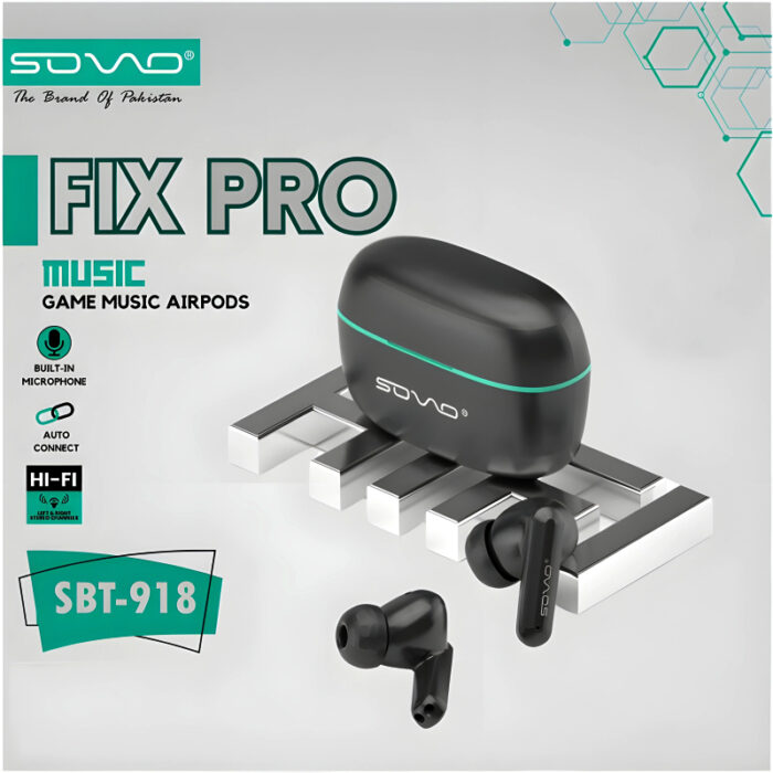 SOVO Fix Pro SBT-918 Airpods Heavy Bass, High-Quality Wireless Headset - Image 2