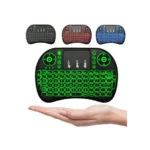 Mini TouchPad RF 500 Wireless With 3 Colour Backlit Keyboard Mouse (random color) - Image 2