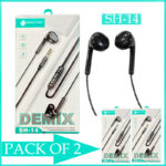 Pack Of 2 SOVO SH-14 DEMIX Stereo Sound Handsfree