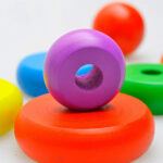 Colorful 6 Rings Wooden Rainbow Stacking Tower Toy - Image 6