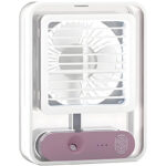 Rechargeable Transparent Fan with 3-Speed Wind, Night Light, Nano Spray Tech, Adjustable Grid - Image 10