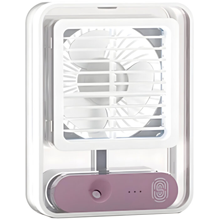 Rechargeable Transparent Fan with 3-Speed Wind, Night Light, Nano Spray Tech, Adjustable Grid - Image 10