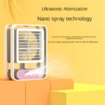 Rechargeable Transparent Fan with 3-Speed Wind, Night Light, Nano Spray Tech, Adjustable Grid - Image 7