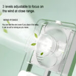 Rechargeable Transparent Fan with 3-Speed Wind, Night Light, Nano Spray Tech, Adjustable Grid - Image 3
