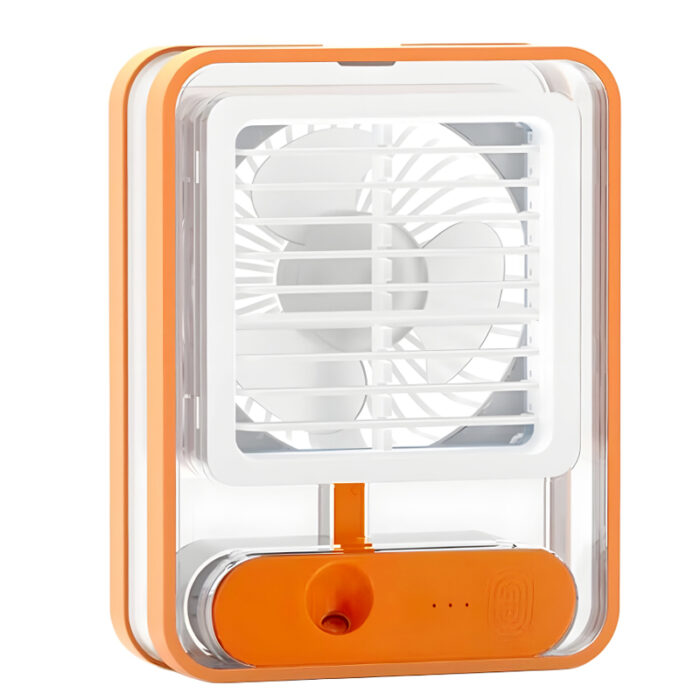 Rechargeable Transparent Fan with 3-Speed Wind, Night Light, Nano Spray Tech, Adjustable Grid - Image 19