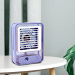 Rechargeable Transparent Fan with 3-Speed Wind, Night Light, Nano Spray Tech, Adjustable Grid - Image 17