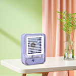 Rechargeable Transparent Fan with 3-Speed Wind, Night Light, Nano Spray Tech, Adjustable Grid - Image 15