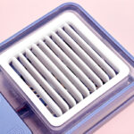 Rechargeable Transparent Fan with 3-Speed Wind, Night Light, Nano Spray Tech, Adjustable Grid - Image 12