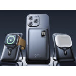 Remax 10000mAh RPP-695 3 in 1 15W Wireless Charging Power Bank with Foldable Holder - Image 2