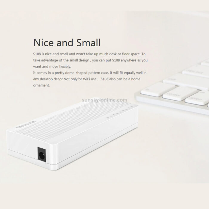 Tenda S108 8-Port Fast Ethernet Switch 10/100 Mbps Desktop Network Switch, Easy Plug & Play Setup - Image 10