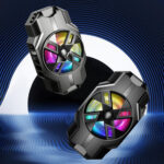 S3 Mobile Phone Radiator Strong Wind Low Noise Colorful Lights Non-Slip Fan