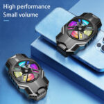 S3 Mobile Phone Radiator Strong Wind Low Noise Colorful Lights Non-Slip Fan - Image 10