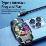 S3 Mobile Phone Radiator Strong Wind Low Noise Colorful Lights Non-Slip Fan - Image 12