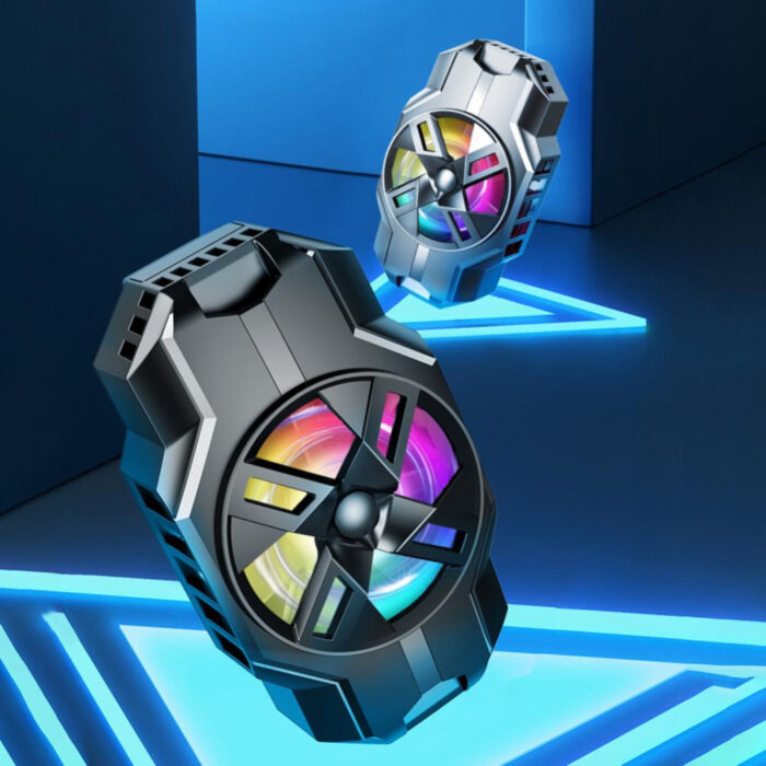 S3 Mobile Phone Radiator Strong Wind Low Noise Colorful Lights Non-Slip Fan - Image 14