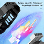 S3 Mobile Phone Radiator Strong Wind Low Noise Colorful Lights Non-Slip Fan - Image 3