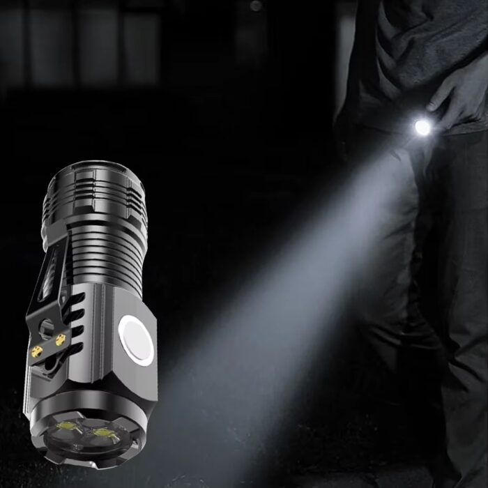 Mini Flashlight Flash Super Power Waterproof Camping Light / Pocket Flashlight with Clip USB Rechargeable Powerful Flashlight - Image 6