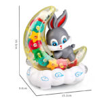 Transparent Gear Moon Rabbit with Music & Lights For Kids - Image 6