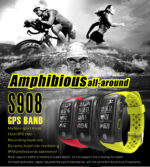 S908 GPS Smart Band IP68 Waterproof Sports Wristband Heart Rate Monitor Call Reminder
