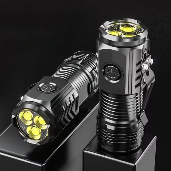 Mini Flashlight Flash Super Power Waterproof Camping Light / Pocket Flashlight with Clip USB Rechargeable Powerful Flashlight - Image 5