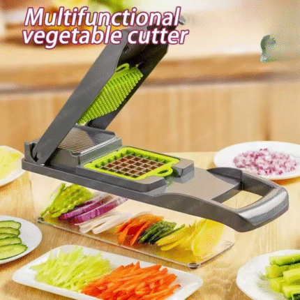 16 IN1 Mandoline Slicer Veggie Food Chopper Vegetable Cutter Tomato Carrot Grater Cheese French Onion Shredders Kitchen Tool