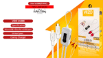 4 in-1 Charger V1000 CLAMP USB Charger | Data Charging Cable for android mobile phones - Image 3