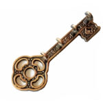 Pack Of 2 Metal Key Shape 4 Hooks Key Holder - Image 6