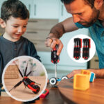 Pack Of 2 Compact 8-In-1 Multi Screwdriver Tool Set With 6 LED Torch - Image 2