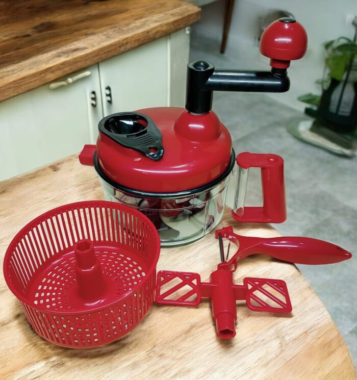 Manual Hand Multifunction Speedy Vegetable Quick chopper | Quick Chopper Vegetable - Onion Chopper | Kachomer Salad Machine ( random color ) - Image 7