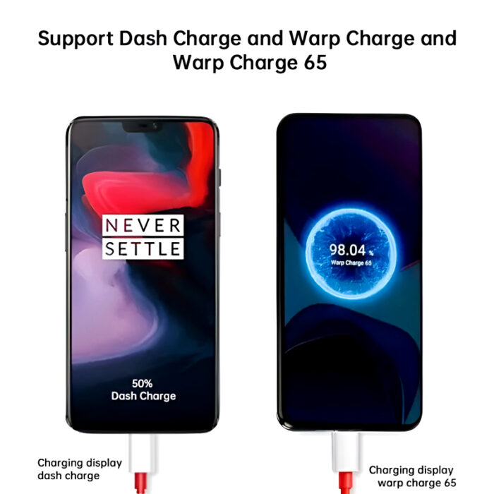 OnePlus 65W Warp Charge Power Adapter with Type-C to Type-C Fast Charging Cable - Image 3