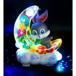 Transparent Gear Moon Rabbit with Music & Lights For Kids - Image 2